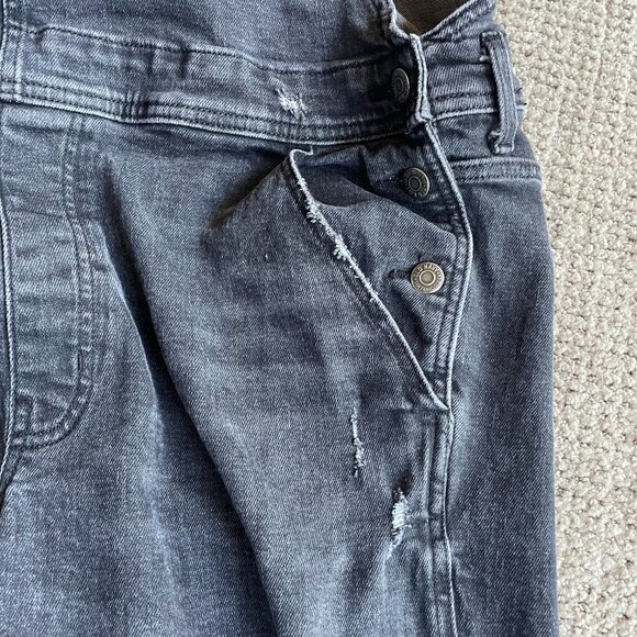 OLD NAVY Denim O.G. Jean Overalls Workwear Black-Wash Size 16 - Picture 9 of 11